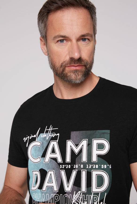 Soccx T-Shirt Mit Rubber Print Black M