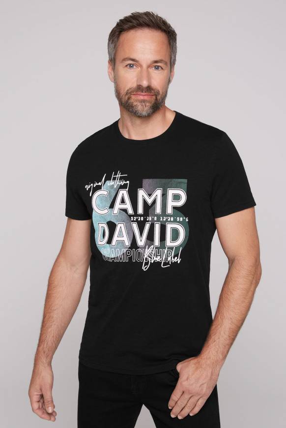 Soccx T-Shirt mit Rubber Print black M