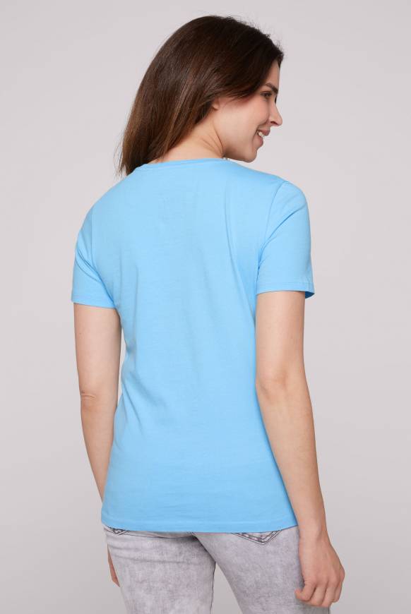 Soccx T-Shirt Rundhals Mit Logo Artwork Aqua M