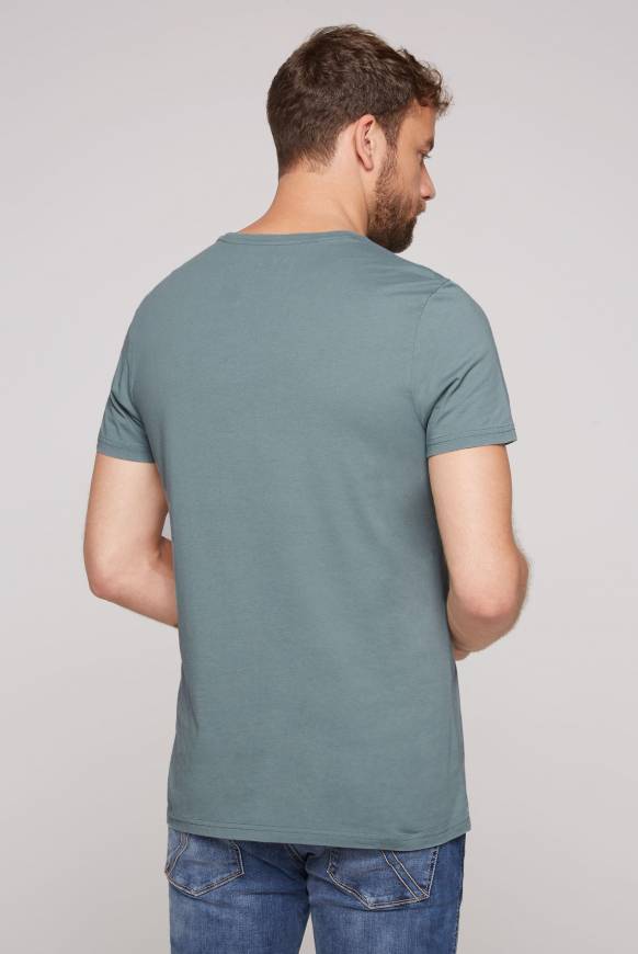 Soccx T-Shirt Rundhals Mit Used Print Grey Green S