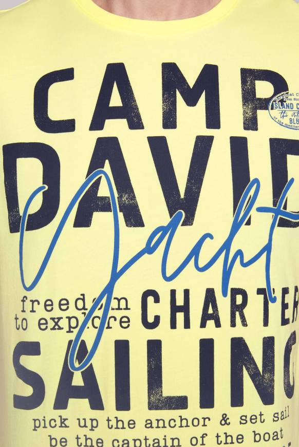 Soccx T-Shirt Rundhals Mit Yacht Print Sunlight S