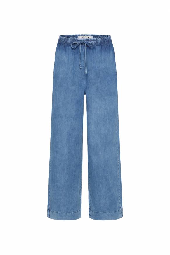 Soccx Wide Leg Jeans Authentic Blue