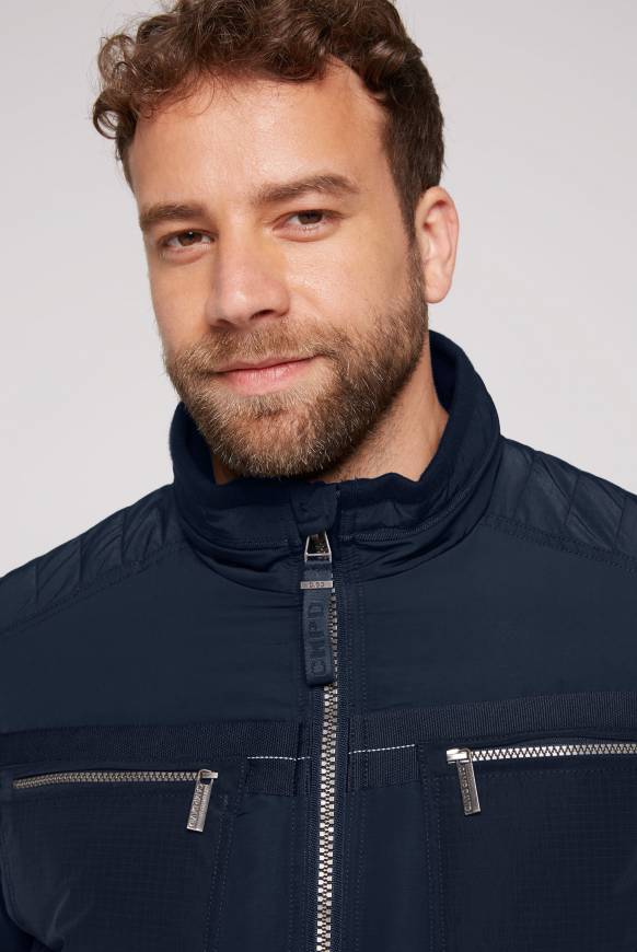 Soccx Winterjacke Im Biker-Design Blue Navy