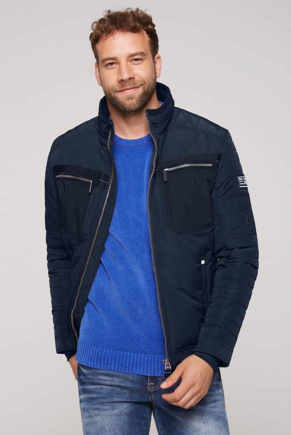 Soccx Winterjacke im Biker-Design blue navy