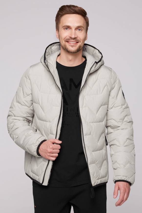 Soccx Winterjacke mit Stepp-Design light grey