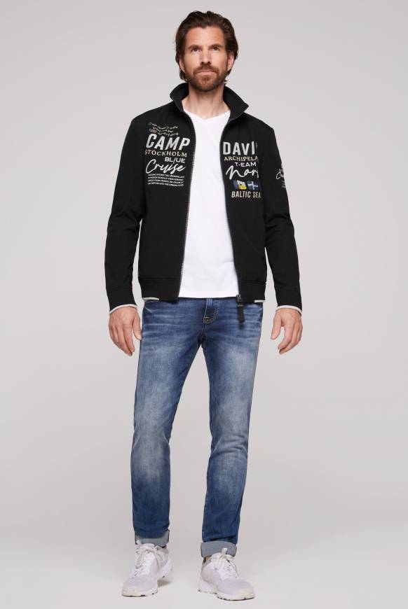 Soccx Softshelljacke Im Blouson-Stil Mit Artworks Black
