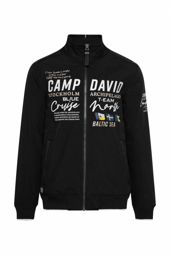 Soccx Softshelljacke Im Blouson-Stil Mit Artworks Black