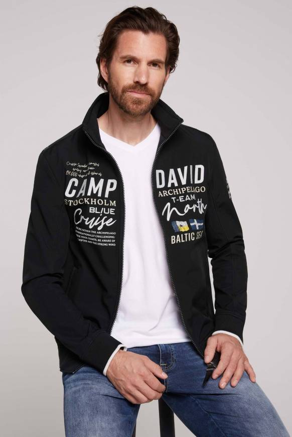 Soccx Softshelljacke im Blouson-Stil mit Artworks black