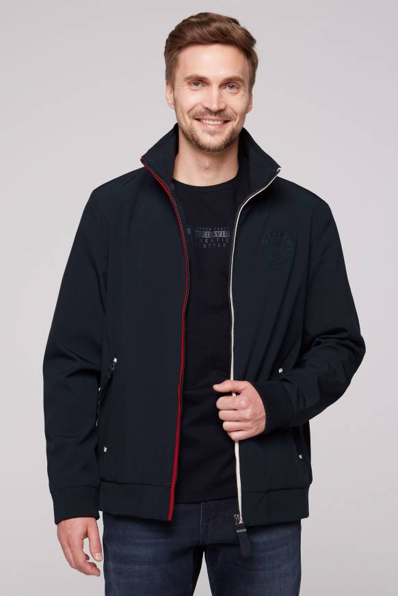 Soccx Softshelljacke Im Blouson-Stil Mit Artworks Blue Navy