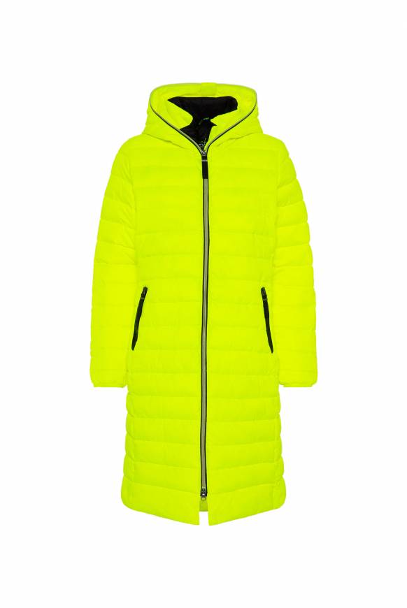 Soccx Stepp-Parka Mit Kapuze Und Rücken-Print Yellow Lime