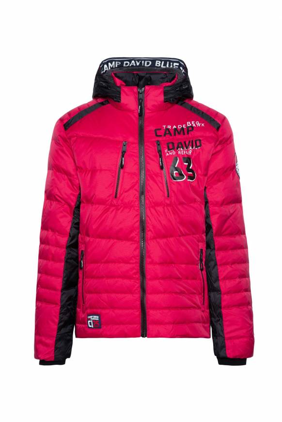 Soccx Steppjacke Im Colour Design Mit Logo Artworks Royal Red