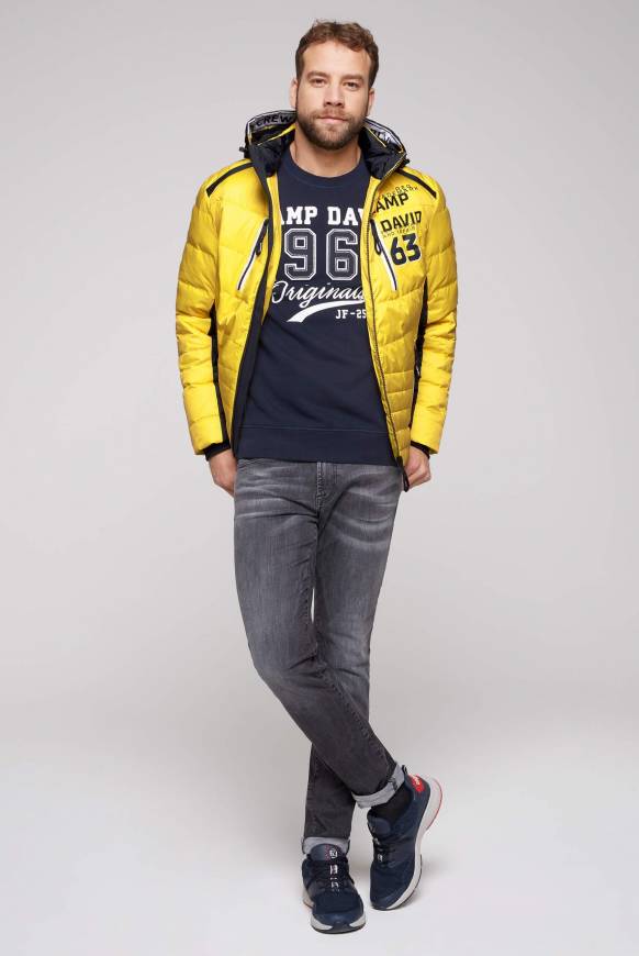 Soccx Steppjacke Im Colour Design Mit Logo Artworks Yellow Sun