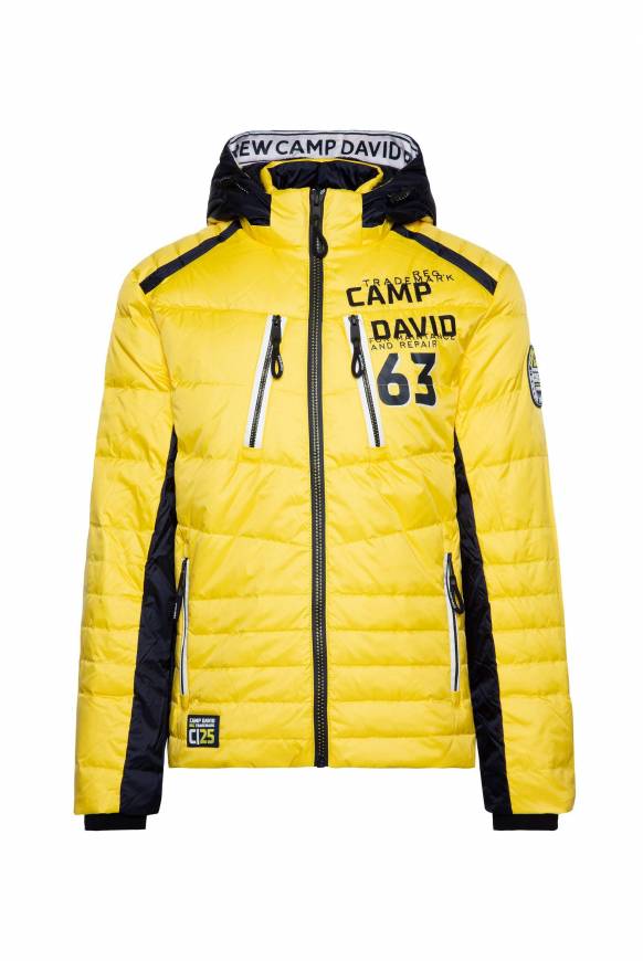 Soccx Steppjacke Im Colour Design Mit Logo Artworks Yellow Sun