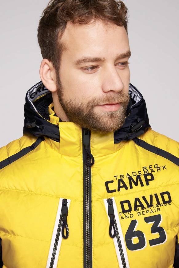 Soccx Steppjacke Im Colour Design Mit Logo Artworks Yellow Sun