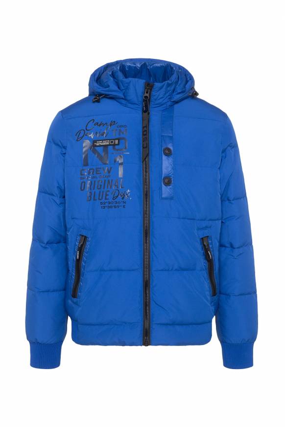 Soccx Steppjacke Im Materialmix Mit Abtrennbarer Kapuze Ocean Blue