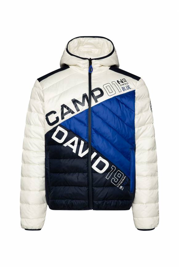 Soccx Steppjacke Mit Colour-Blocking Und Rücken-Print Kitt