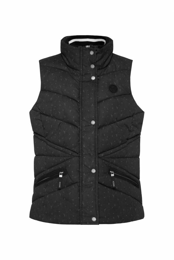 Soccx Steppweste Mit Filigranem All Over Print Black