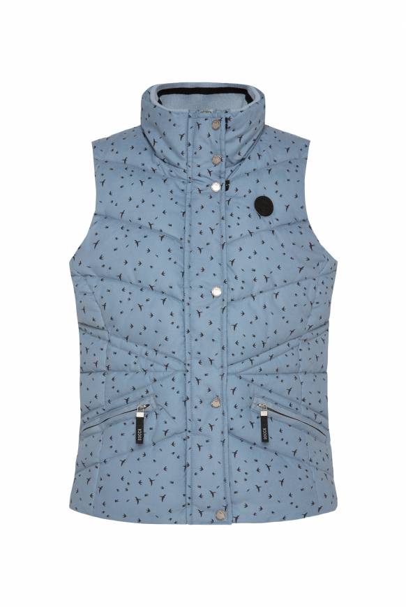 Soccx Steppweste Mit Filigranem All Over Print Cool Grey