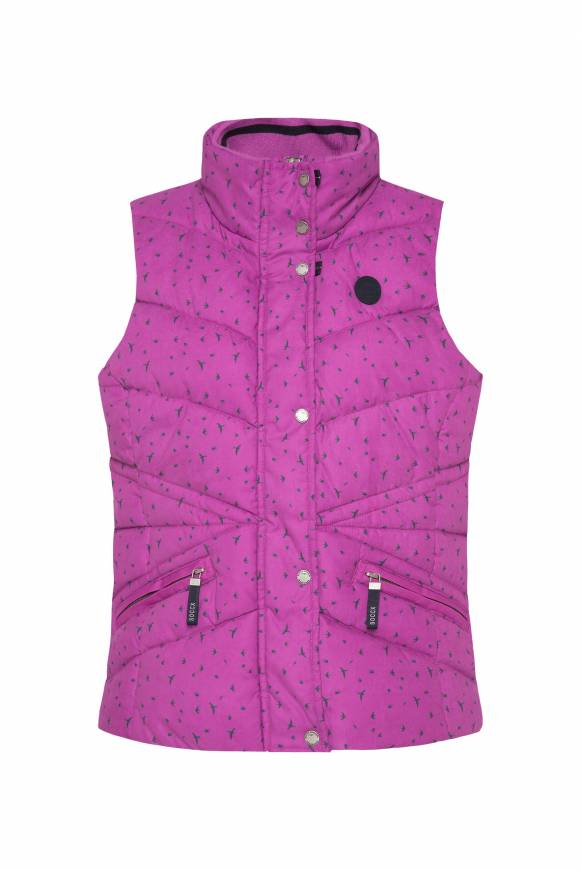 Soccx Steppweste Mit Filigranem All Over Print Iced Berry