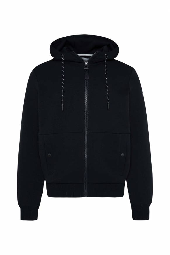 Soccx Sweatjacke Aus Interlock Mit Kapuze Blue Navy