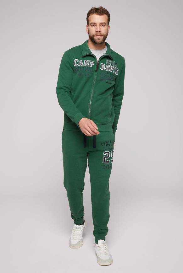 Soccx Sweatjacke Mit Artwork Im Retro-Style Raw Green