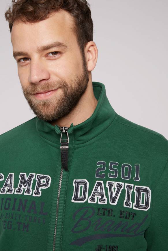 Soccx Sweatjacke Mit Artwork Im Retro-Style Raw Green