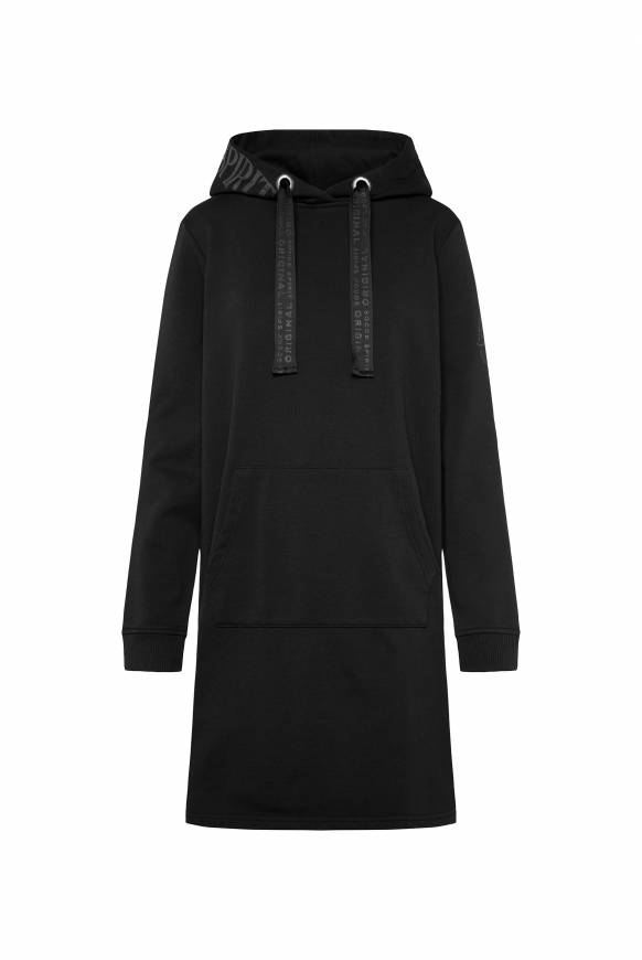 Soccx Sweatkleid Mit Kapuze Und Glossy Prints Black
