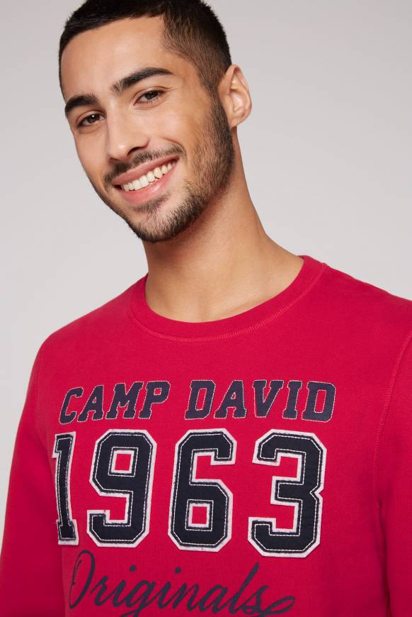 Soccx Sweatshirt Mit Artwork Im Retro-Style Royal Red