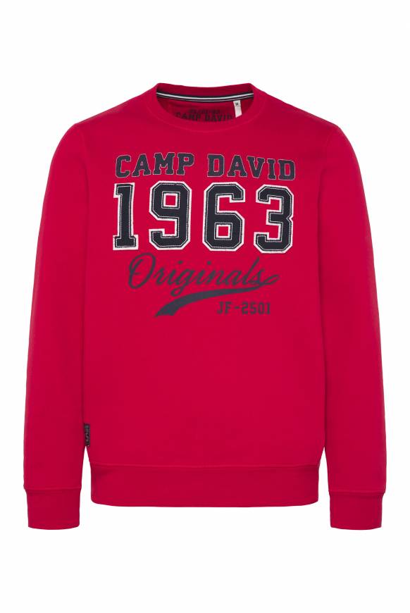 Soccx Sweatshirt Mit Artwork Im Retro-Style Royal Red