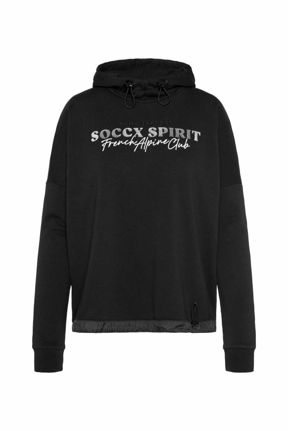 Soccx Sweatshirt Mit Kapuze Und Print Artwork Black
