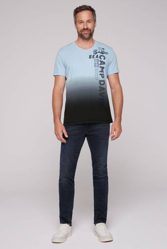 Soccx T-Shirt Dip Dye Mit Senkrechtem Logo Artwork Black