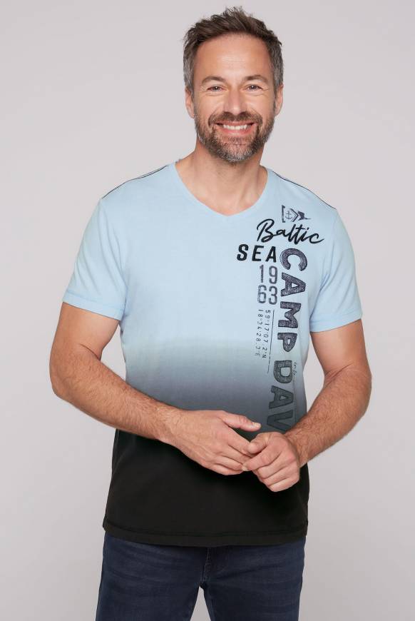 Soccx T-Shirt Dip Dye mit senkrechtem Logo Artwork black