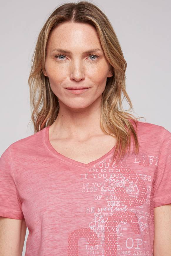 Soccx T-Shirt Mit Logo Print Und Elastiksaum Sunrise S