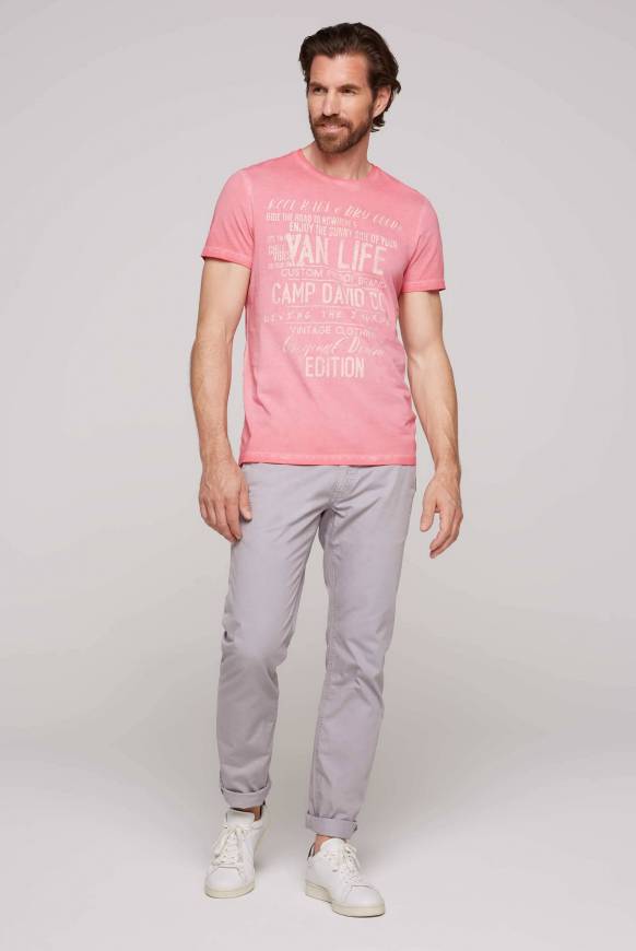 Soccx T-Shirt Mit Wording Print Im Vintage Look Sunrise