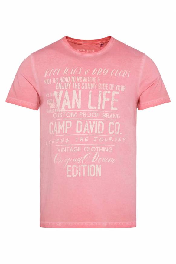 Soccx T-Shirt Mit Wording Print Im Vintage Look Sunrise