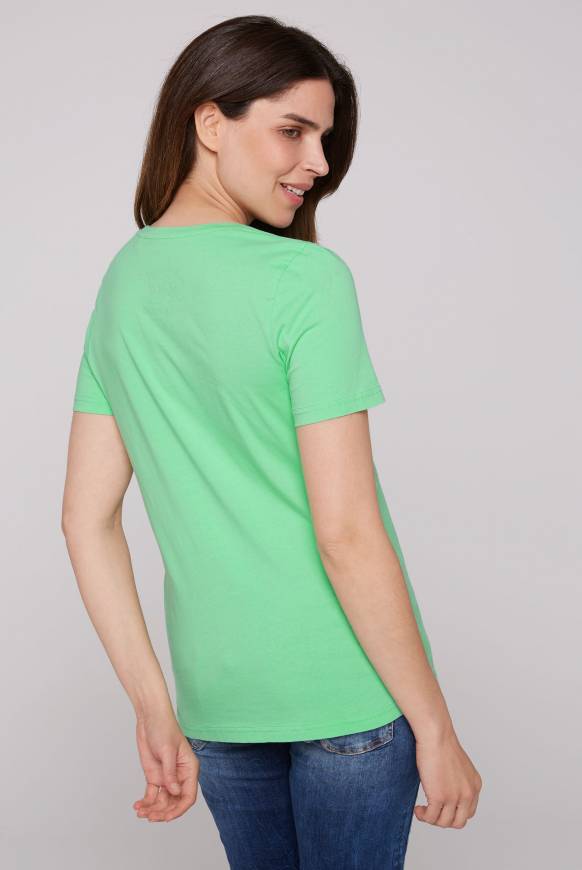 Soccx T-Shirt Rundhals Mit Logo Artwork Regatta Green