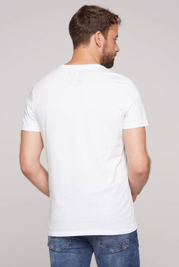 Soccx T-Shirt Rundhals Mit Used Print Opticwhite XXL