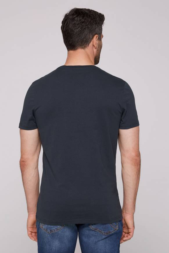 Soccx T-Shirt Rundhals Mit Yacht Print Classic Navy S