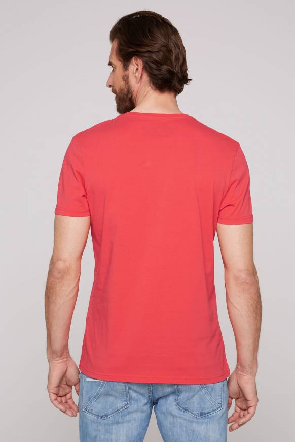 Soccx T-Shirt Rundhals Mit Yacht Print Skipper Red S