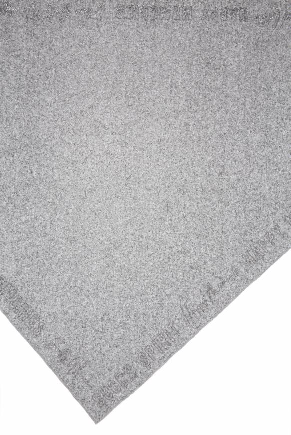 Soccx Triangle-Tuch Aus Flauschstrick Mit Print Grey Melange