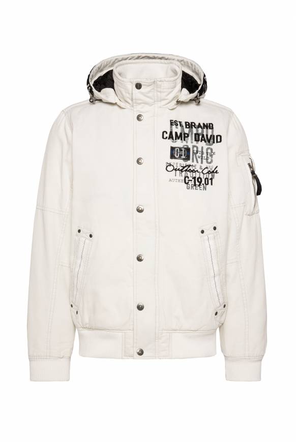 Soccx Winterblouson Mit Abtrennbarer Kapuze Und Artworks Kitt