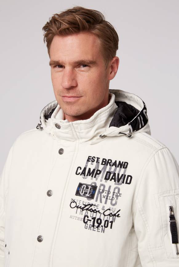Soccx Winterblouson Mit Abtrennbarer Kapuze Und Artworks Kitt