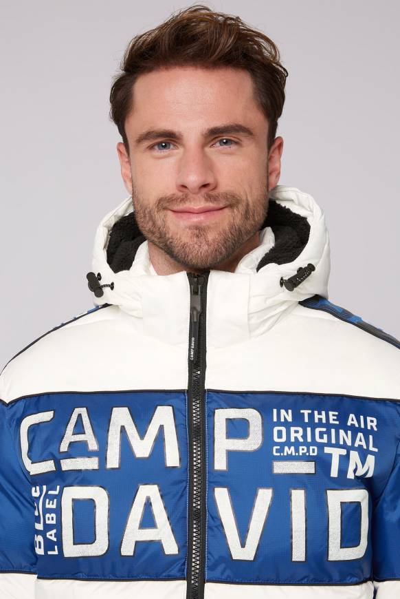 Soccx Winterjacke Mit Colour-Blocking Und Logo-Design Kitt