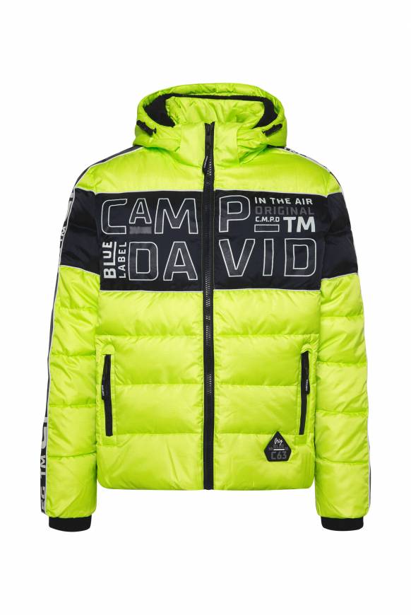 Soccx Winterjacke Mit Colour-Blocking Und Logo-Design Neon Kiwi