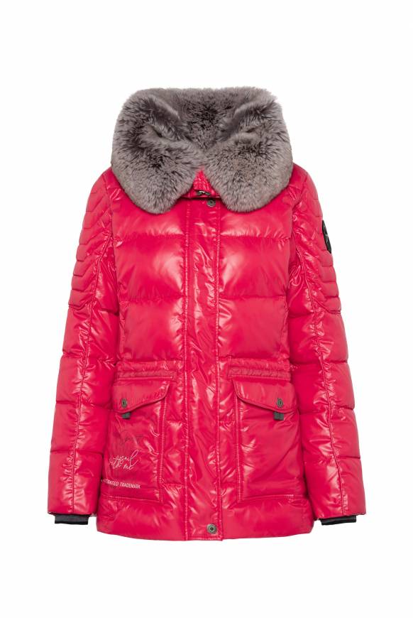 Soccx Winterjacke Mit Hohem Kragen Und Steppmuster Red Glow