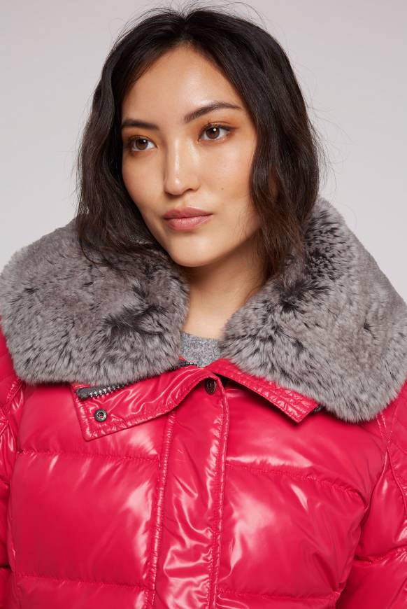Soccx Winterjacke Mit Hohem Kragen Und Steppmuster Red Glow