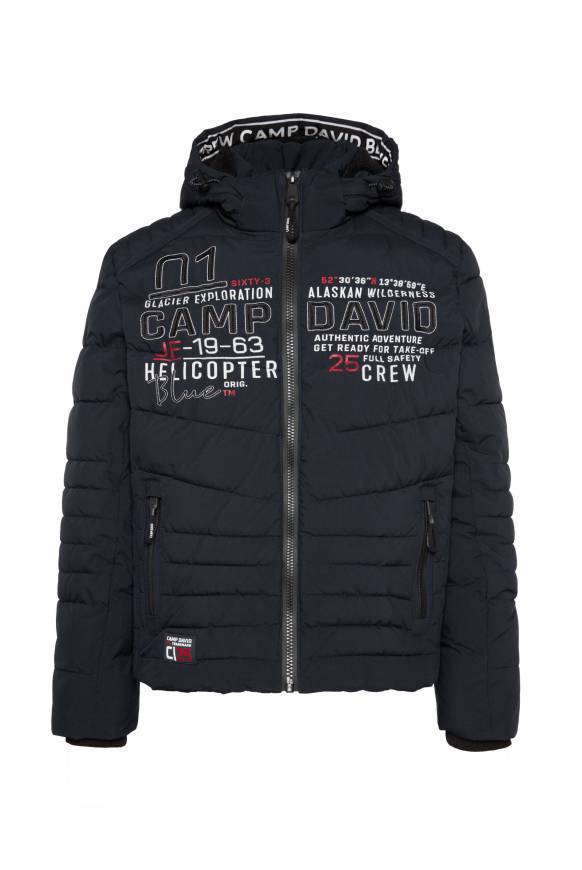 Soccx Winterjacke Mit Kapuze Im Ski-Design Blue Navy