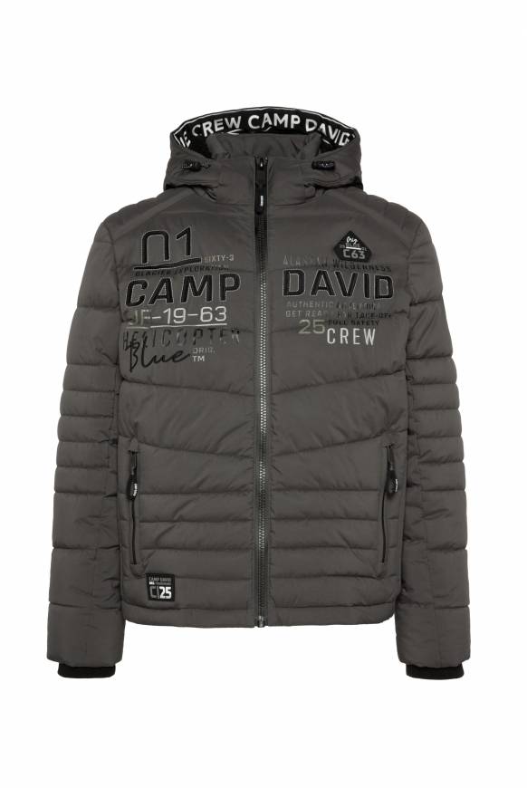 Soccx Winterjacke Mit Kapuze Im Ski-Design Dark Anthra