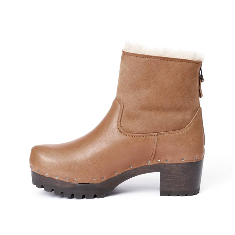 Softclox IRIS Washed Nappa/DF Velour Camel