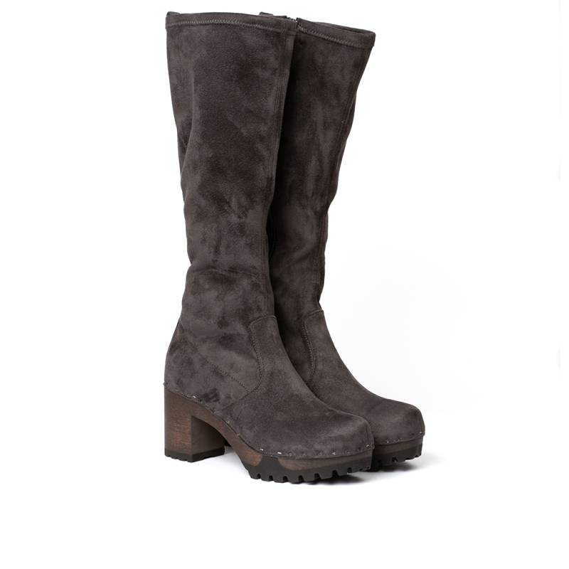 Softclox OLIVERA Vegan Velourseffekt Grau (dunkel)